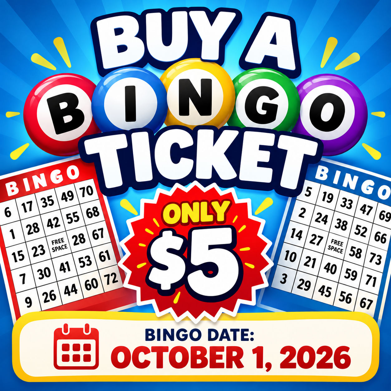 Free Bingo Ticket 2026-10 Graphic